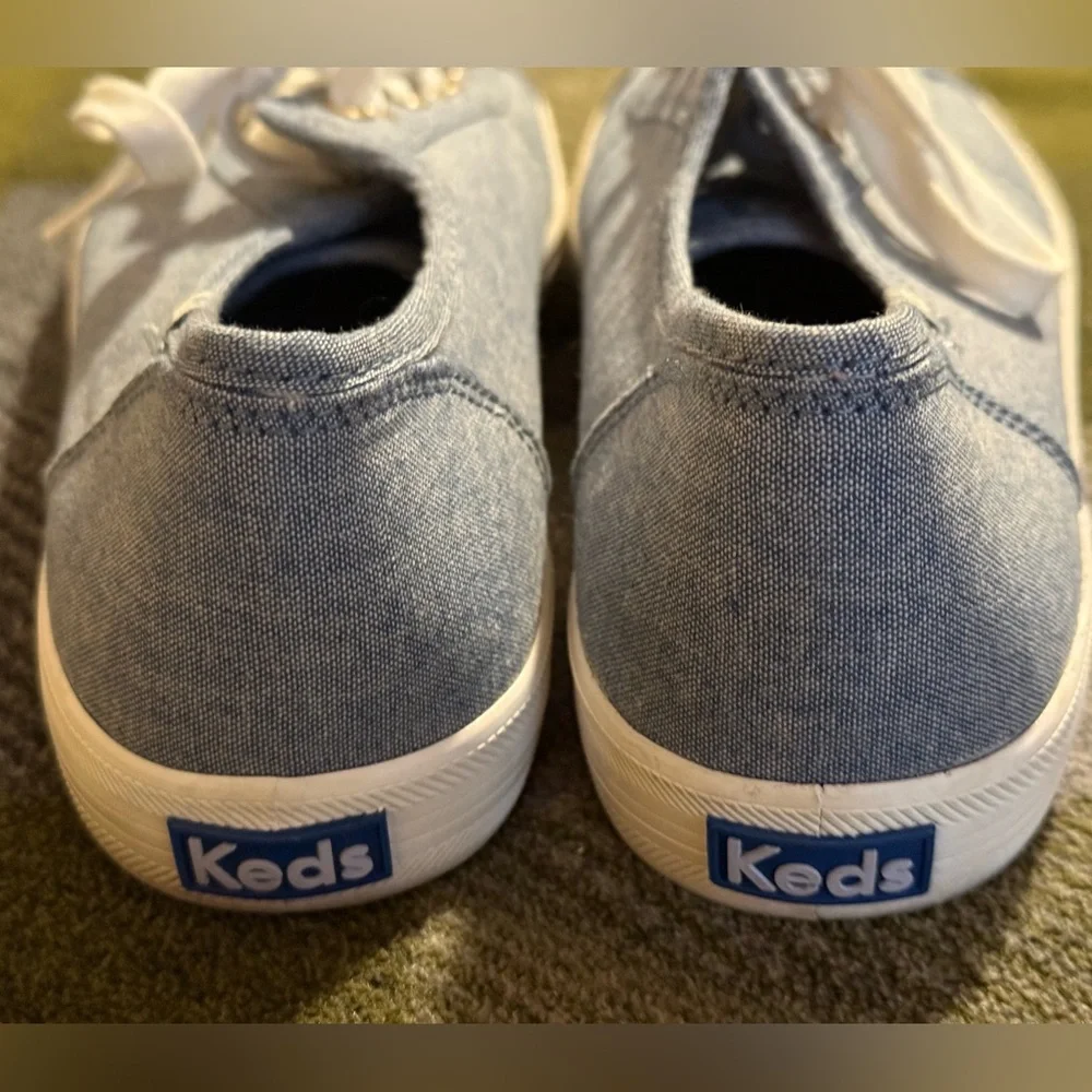 Women’s Keds Sneakers Chambray Light Blue: Size 8.5M - Picture 7 of 9